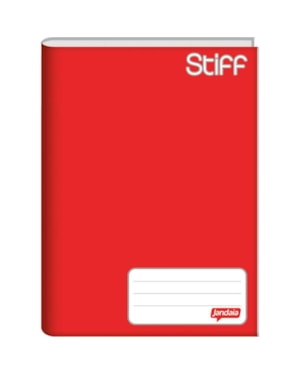 CADERNO BROCHURA CAPA DURA JANDAIA 1/4 VERMELHO 48 FLS