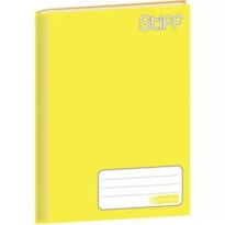 CADERNO BROCHURA CAPA DURA JANDAIA AMARELO 48 FLS