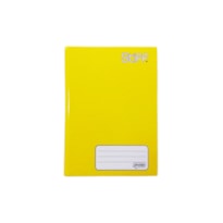 CADERNO BROCHURA CAPA DURA JANDAIA AMARELO 96 FLS