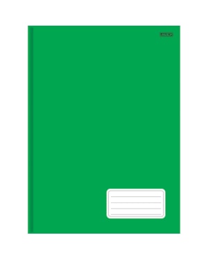 CADERNO BROCHURA CAPA DURA KAJOMA 1/4 VERDE 48 FLS