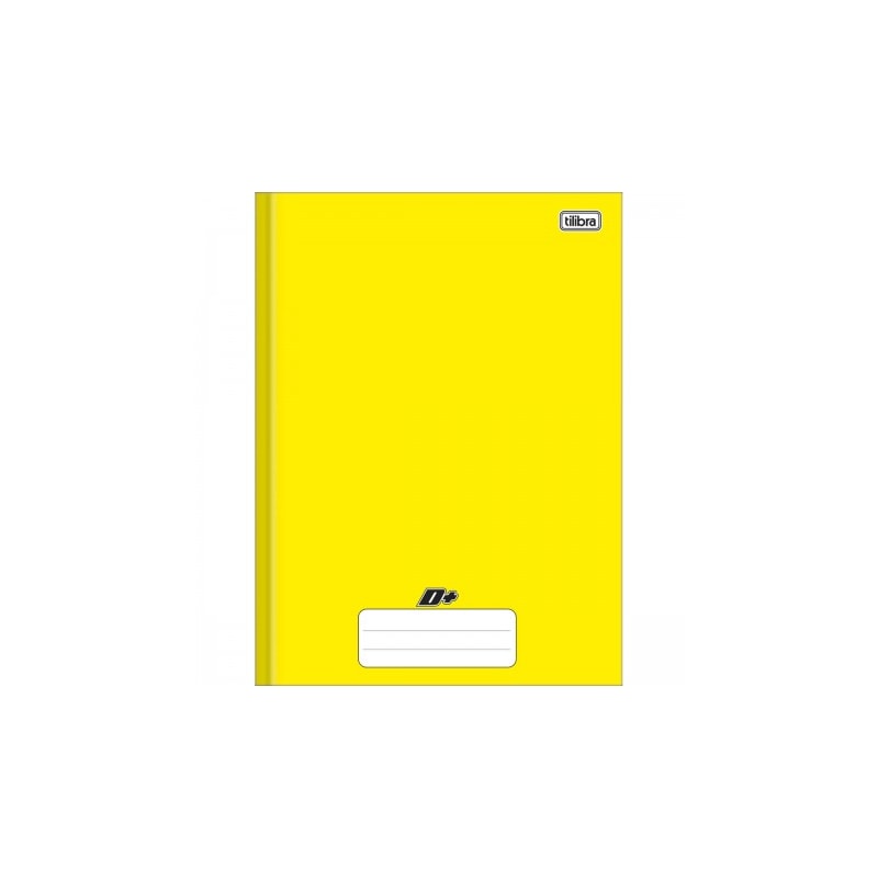 CADERNO BROCHURA CAPA DURA TILIBRA 1/4 AMARELO 48 FLS