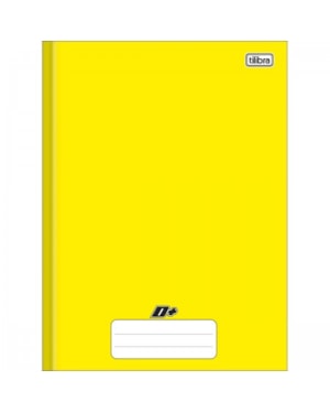 CADERNO BROCHURA CAPA DURA TILIBRA 1/4 AMARELO 48 FLS