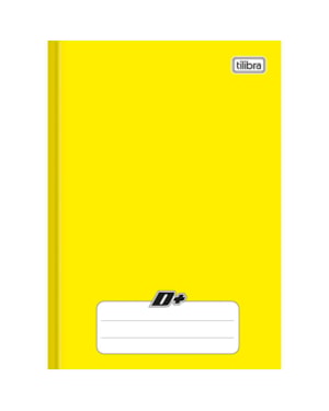 CADERNO BROCHURA CAPA DURA TILIBRA 1/4 AMARELO 96 FLS