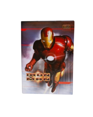 CADERNO BROCHURA CAPA DURA TILIBRA 1/4 IRON MAN 96 FLS