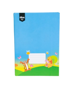 CADERNO BROCHURA CAPA DURA TILIBRA 1/4 POOH 96 FLS