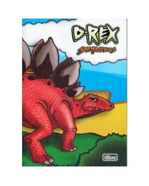 CADERNO BROCHURA CAPA DURA TILIBRA  1/4 TOP D-REX 96 FLS