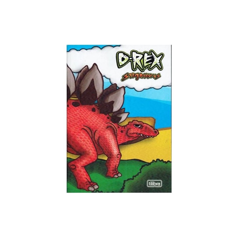 CADERNO BROCHURA CAPA DURA TILIBRA  1/4 TOP D-REX 96 FLS