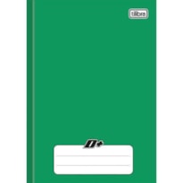 CADERNO BROCHURA CAPA DURA TILIBRA 1/4 VERDE 48 FLS