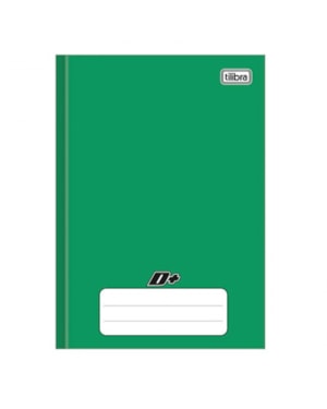 CADERNO BROCHURA CAPA DURA TILIBRA 1/4 VERDE 96 FLS