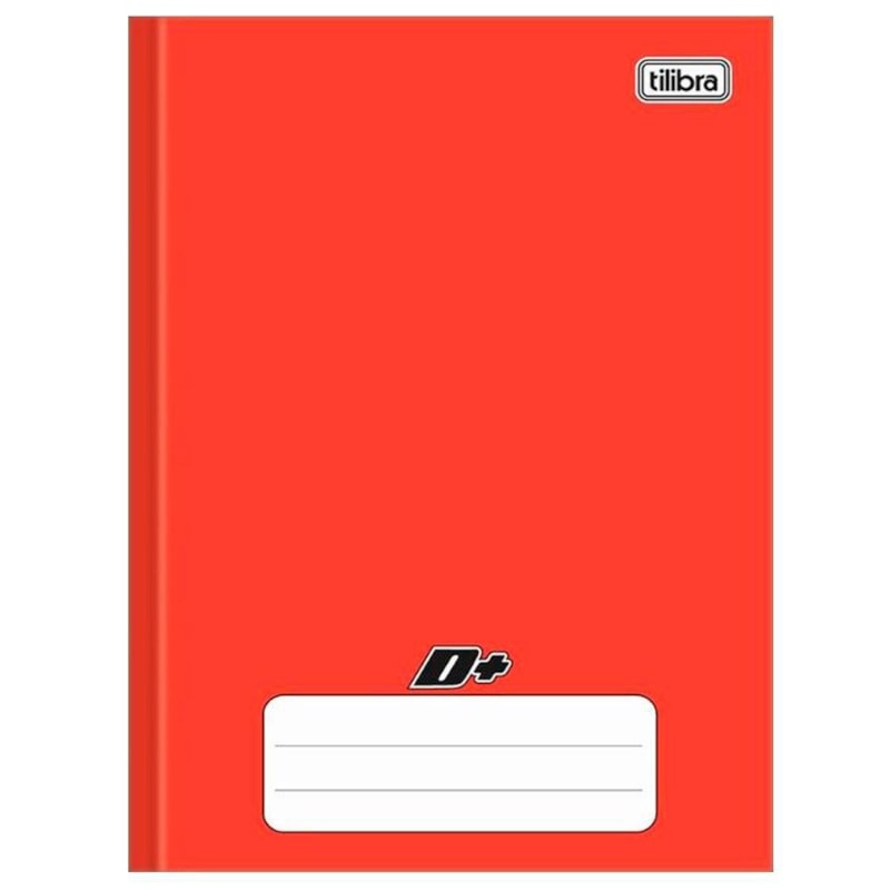 CADERNO BROCHURA CAPA DURA TILIBRA 1/4 VERMELHO 96 FLS