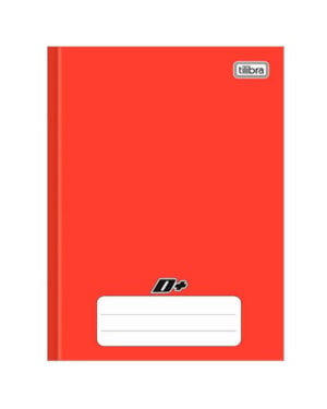 CADERNO BROCHURA CAPA DURA TILIBRA 1/4 VERMELHO 96 FLS
