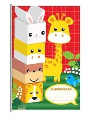 CADERNO BROCHURA FORONI 1/4 QUADRICULADO 40 FLS