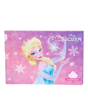 CADERNO BROCHURA LINGUAGEM CAPA DURA JANDAIA 1/4 FROZEN 40FLS