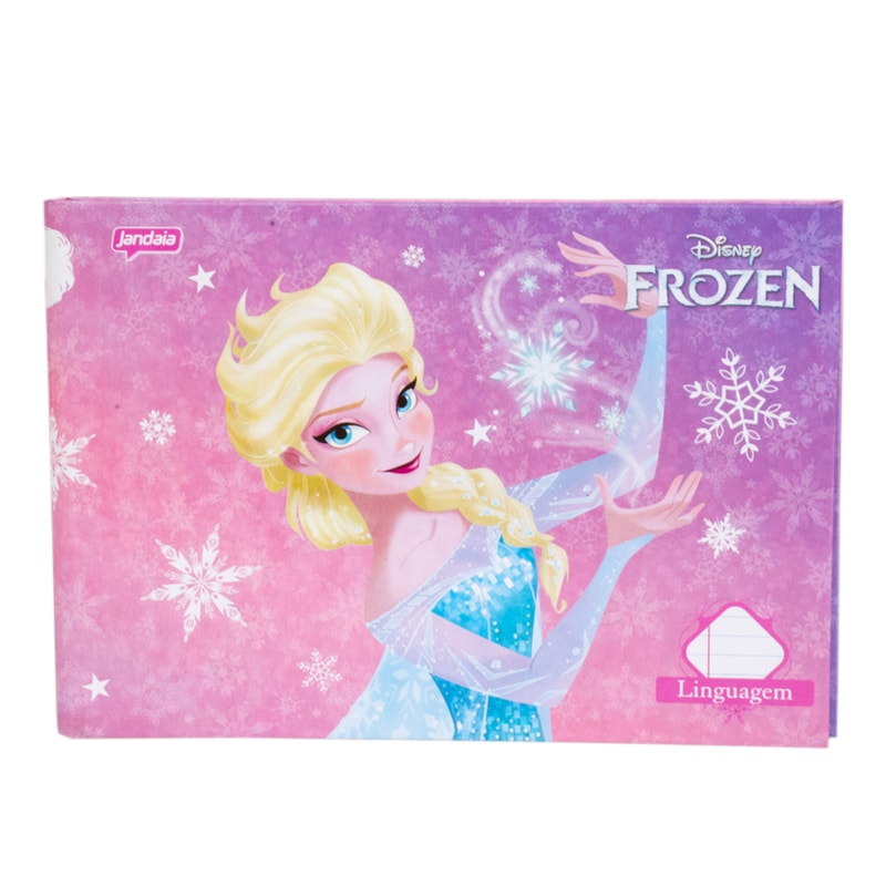 CADERNO BROCHURA LINGUAGEM CAPA DURA JANDAIA 1/4 FROZEN 40FLS