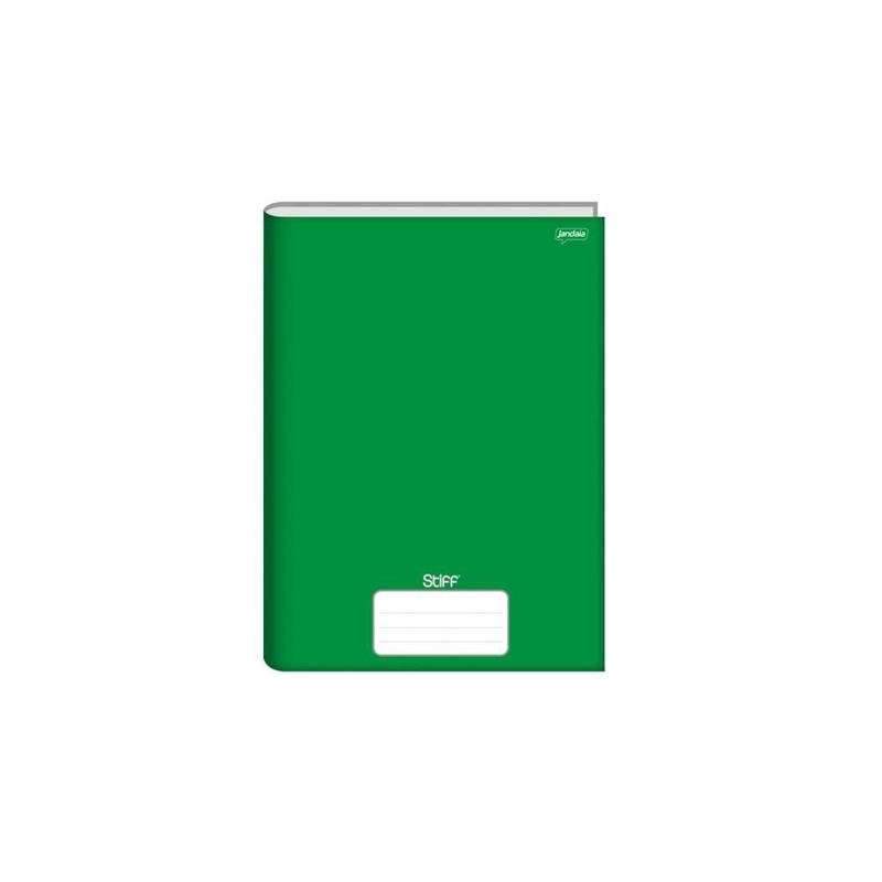 CADERNO BROCHURÃO JANDAIA CAPA DURA VERDE 48 FLHS