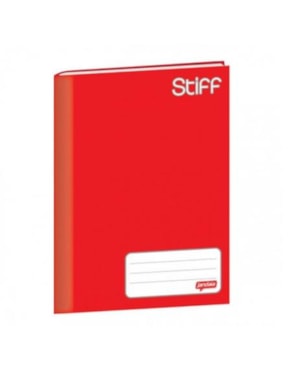 CADERNO BROCHURÃO JANDAIA CAPA DURA VERMELHO 48 FLHS