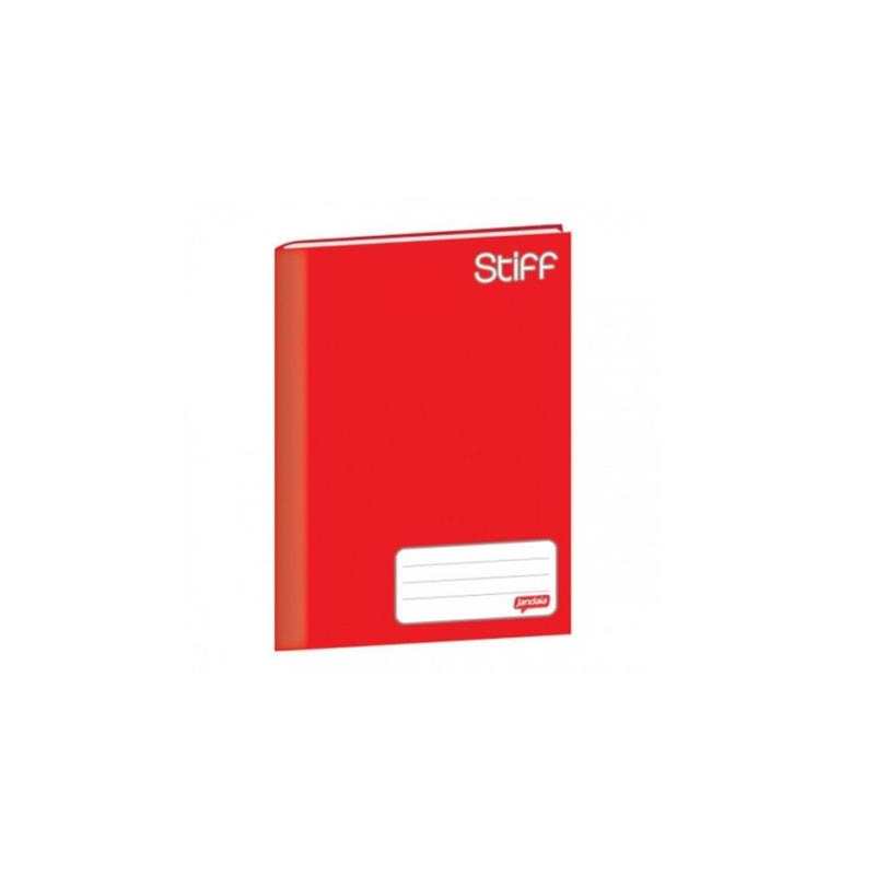 CADERNO BROCHURÃO JANDAIA CAPA DURA VERMELHO 48 FLHS