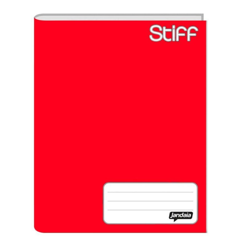 CADERNO BROCHURAO JANDAIA CAPA DURA VERMELHO 96 FLS