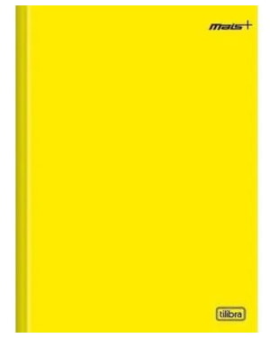CADERNO BROCHURAO TILIBRA CAPA DURA AMARELO 48 FOLHAS