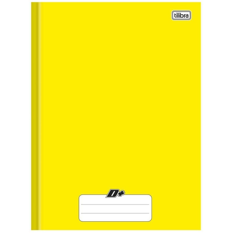 CADERNO BROCHURAO TILIBRA CAPA DURA  AMARELO 96 FLS