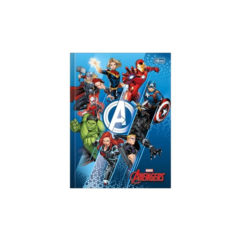 CADERNO BROCHURAO TILIBRA CAPA DURA AVENGERS ASSEMBLE 48FLS