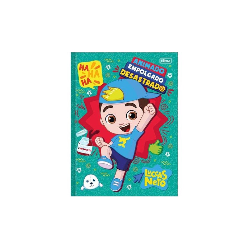CADERNO BROCHURAO TILIBRA CAPA DURA LUCCAS NETO 80 FLS