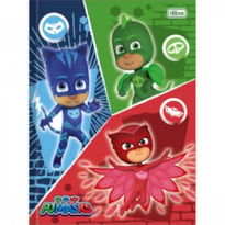 CADERNO BROCHURAO TILIBRA CAPA DURA PJ MASKS 48 FLS