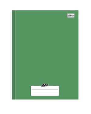 CADERNO BROCHURAO TILIBRA CAPA DURA VERDE 96 FLS
