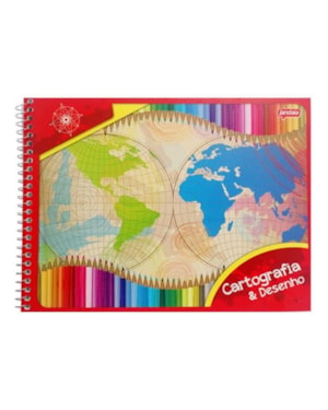 CADERNO CARTOGRAFIA JANDAIA SEM SEDA 96 FLS