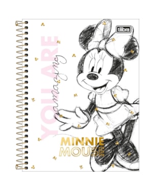 CADERNO COLEGIAL MINNIE 80 FOLHAS CAPA DURA - ITEM SORTIDO
