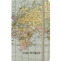 Caderno de Anotações - Mapa Mundi: Ide por todo Mundo.
