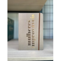 Caderno de Anotações - Mulheres Improváveis - Bronze: by Viviane Martinello