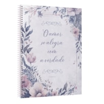 CADERNO DE FÉ - FLORAL: UNIVERSITÁRIO CAPA DURA ESPIRAL