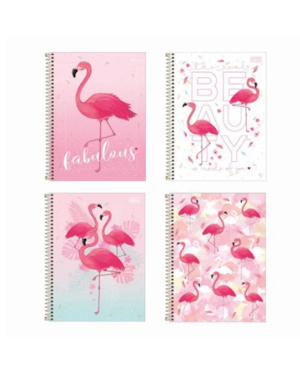 CADERNO ESPIRAL CAPA DURA UNIVERSITÁRIO 1 MATÉRIA ALOHA 80 FOLHAS SORTIDO