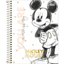 CADERNO ESPIRAL CAPA DURA UNIVERSITÁRIO MICKEY 160 FOLHAS