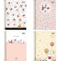 CADERNO ESPIRAL CAPA DURA UNIVERSITÁRIO POOH 160 FOLHAS SORTIDO