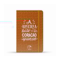 CADERNO MOLESKINE - FRASES DO PAPA FRANCISCO CAPA LARANJA