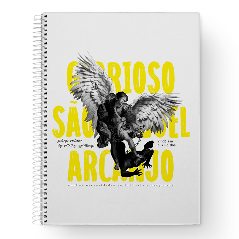 Caderno São Miguel Arcanjo - Capa Dura