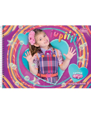 CADERNO TILIBRA CAPA DURA CARTOGRAFIA ESPIRAL CARINHA DE ANJO 96 FLS