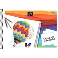 CADERNO TILIBRA CAPA FLEXIVEL CARTOGRAFIA ESPIRAL C/ SEDA 48FLS