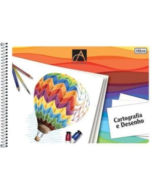 CADERNO TILIBRA CAPA FLEXIVEL CARTOGRAFIA ESPIRAL C/ SEDA 48FLS