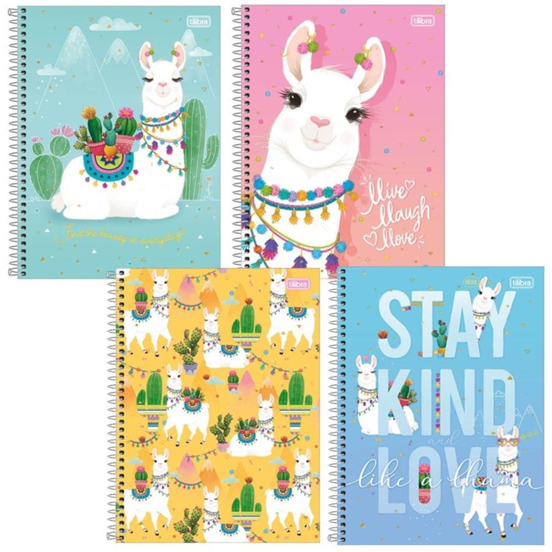 CADERNO TILIBRA UNIVERSITARIO HELLO! 1X1 80 FOLHAS - ITEM SORTIDO
