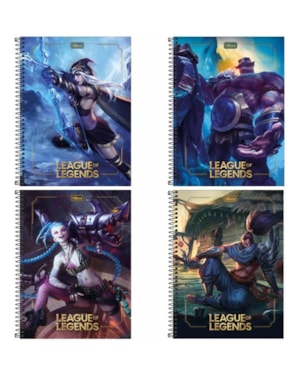 CADERNO TILIBRA UNIVERSITARIO LEAGUE OF 1X1 80 FOLHAS