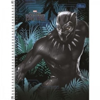 CADERNO UNIVERSITÁRIO BLACK PANTHER - ESPIRAL - 80 FOLHAS