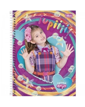 CADERNO UNIVERSITÁRIO CARINHA DE ANJO - ESPIRAL - 96 FOLHAS