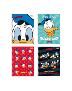 CADERNO UNIVERSITÁRIO - DONALD 80 FOLHAS - ITEM SORTIDO