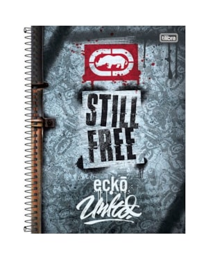 CADERNO UNIVERSITÁRIO ECKO UNLTD - ESPIRAL - 96 FOLHAS