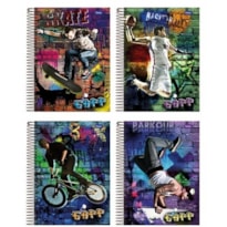 CADERNO UNIVERSITÁRIO GAAP - ESPIRAL - 96 FOLHAS - ITEM SORTIDO