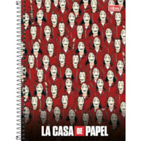 CADERNO UNIVERSITARIO LA CASA DE PAPEL 256 FOLHAS