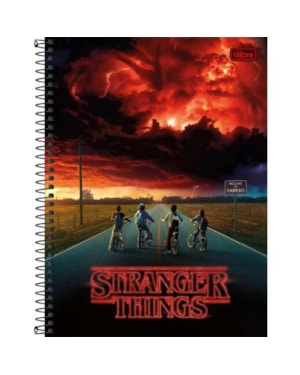 CADERNO UNIVERSITARIO STRANGER THINGS - 160 FOLHAS